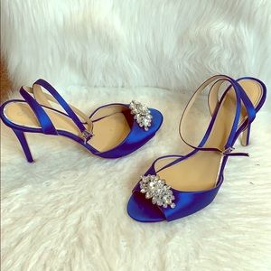 Gently Used Badgley Mischka Jeweled Heels